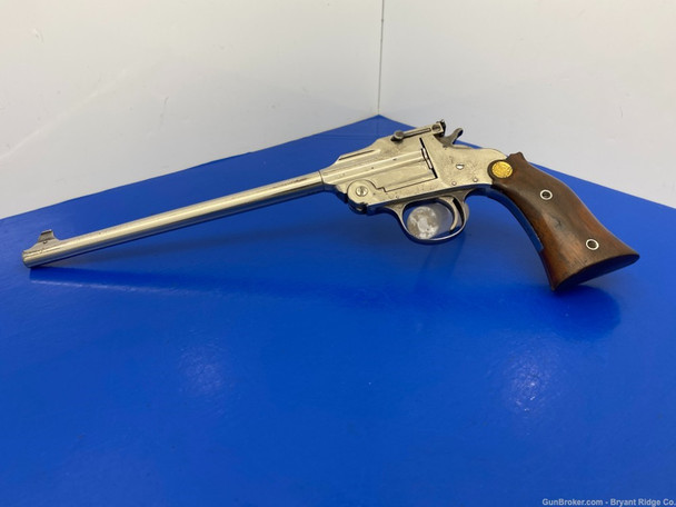 Hopkins Allen Single Shot .22 Rimfire *ULTRA RARE NICKEL FINISH & 10" BBL*