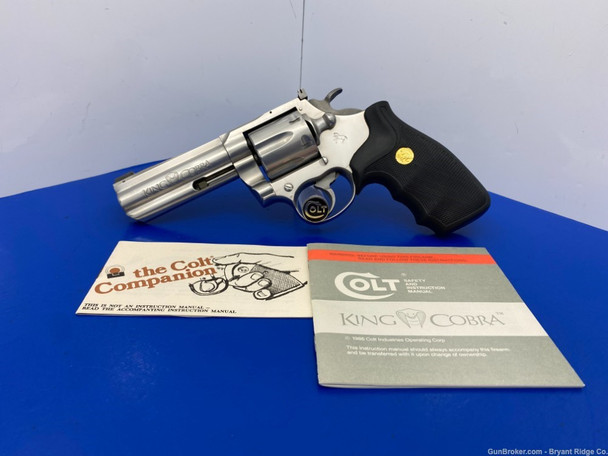 1987 Colt King Cobra .357 Mag Stainless 4" *INCREDIBLE COLT DOUBLE ACTION!*