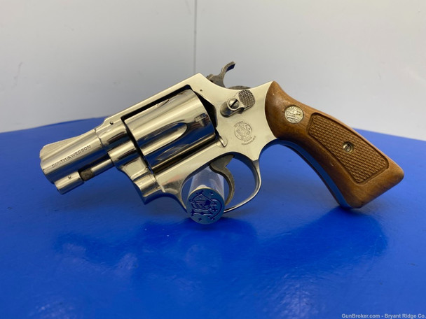 Smith Wesson 36 NO DASH .38 Spl Nickel 2" *STUNNING CHIEFS SPECIAL MODEL*