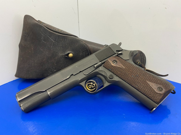 1944 Colt Ithaca M1911A1 US Army .45 ACP 5" *SECOND YEAR OF PRODUCTION*