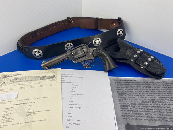 1904 Colt Bisley Model SAA .45 ACP Blue 5.5" *FACTORY LETTER INCLUDED*