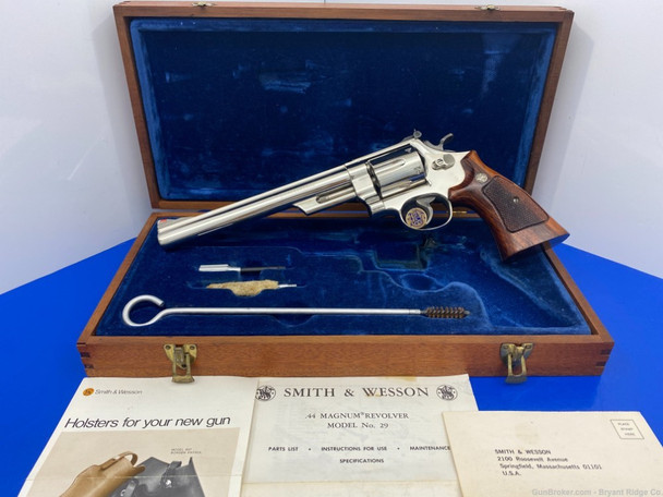 Smith Wesson 29-2 *RARE NICKEL FINISH & 8" BARREL!* Rare Full Target Model