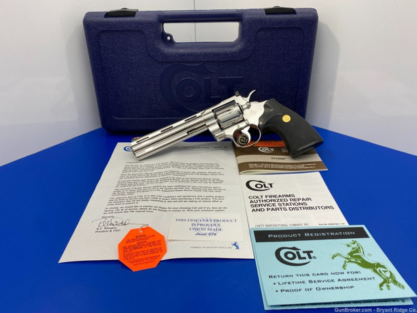 1993 Colt Python .357 Mag Bright Stainless *AWESOME COLT SNAKE REVOLVER!*