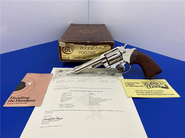 1977 Colt Police Positive Special .38 Spl Nickel *RARE ONE YEAR PRODUCTION*