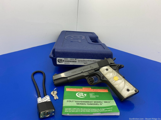 Colt Government Super 38 .38 Super Blue 5" *ABSOLUTELY GORGEOUS 38 SUPER*