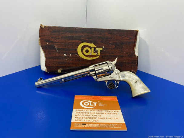 1978 Colt SAA 45colt GORGEOUS Nickel model 7.5" *THIRD YEAR OF PRODUCTION*