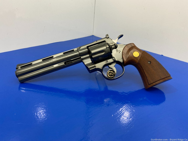 1980 Colt Python .357 Mag Blue 6" *LEGENDARY SNAKE SERIES REVOLVER*