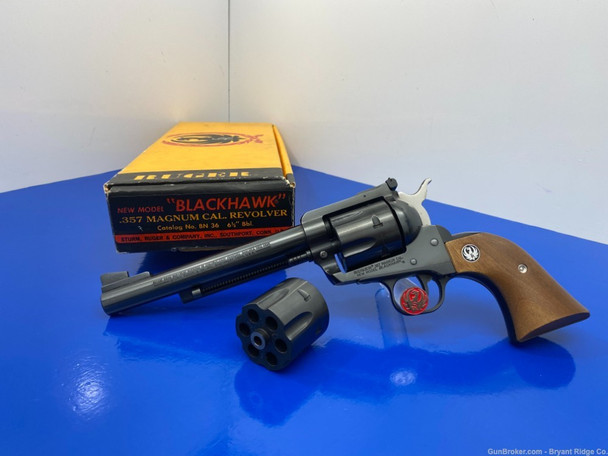 1981 Ruger New Model Blackhawk .357Mag Blued 6.5" *AMAZING SINGLE ACTION*