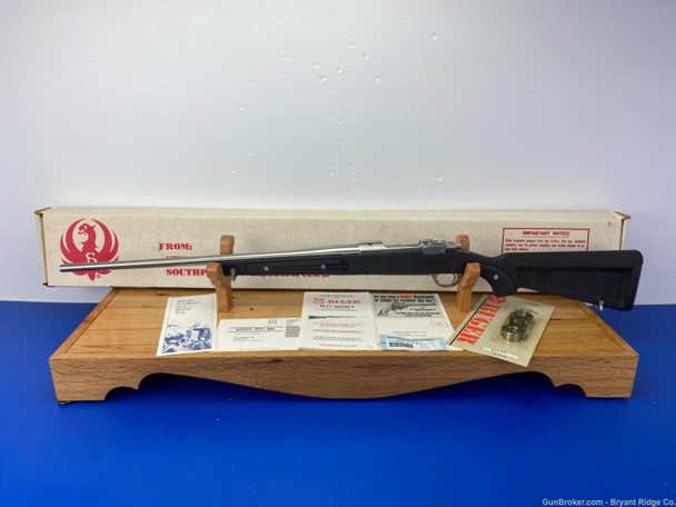 1991 Ruger M77 Mark II .243 Win Stainless *BOAT PADDLE STOCK MODEL!*