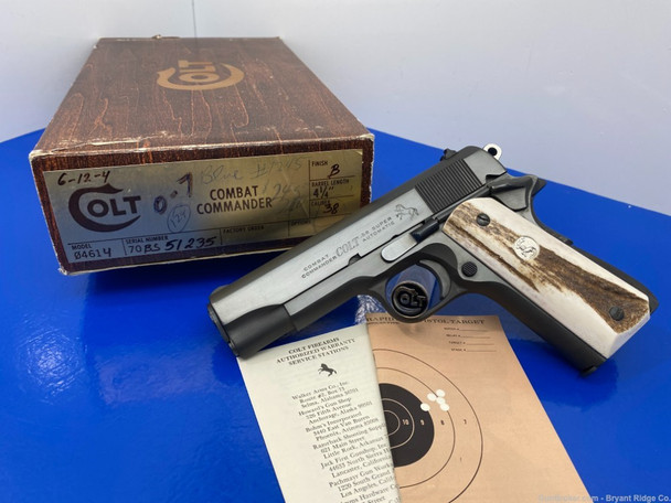 1976 Colt Combat Commander RARE.38 SUPER 70 Series *PRISTINE EXAMPLE*