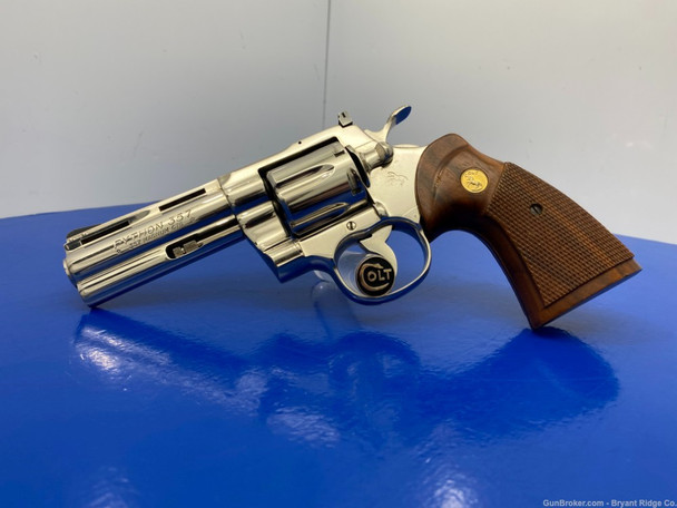 1983 Colt Python .357 Mag Nickel 4" *ULTRA DESIRABLE NICKEL FINISH*
