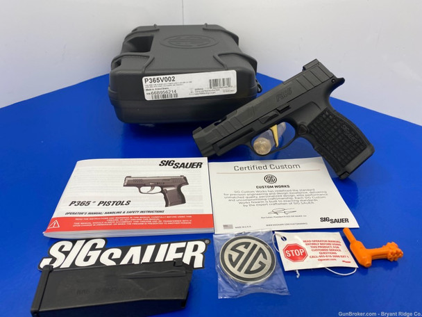 2021 Sig Sauer P365 Custom 9mm Black 3.7" *FACTORY NEW EXAMPLE*