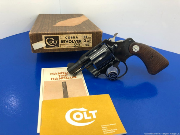 1966 Colt Cobra 38spl 2" *INCREDIBLE 1st ISSUE MODEL* Extraordinary Example