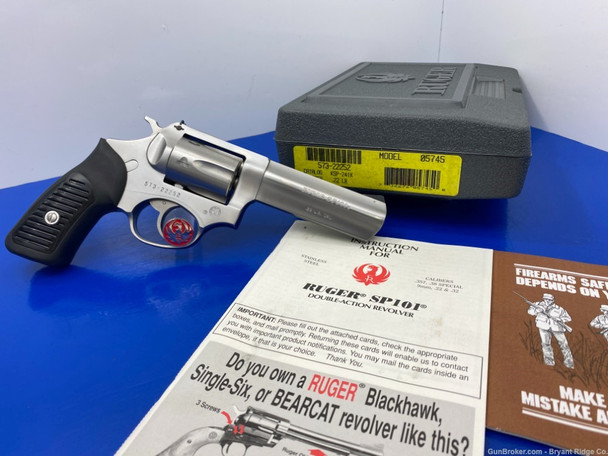 2002 Ruger SP101 .22 LR Stainless 4" *GORGEOUS DOUBLE ACTION REVOLVER!*