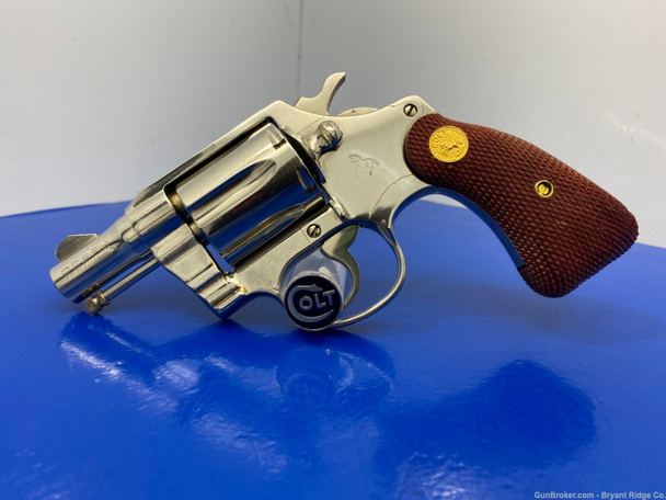 1972 Colt Cobra .38 Spl *RARE & DESIRABLE NICKEL MODEL* Simply Gorgeous!!