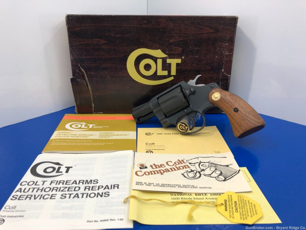 1983 Colt Lightweight Agent .38 Spl Parkerized 2" *EXCELLENT DOUBLE ACTION*