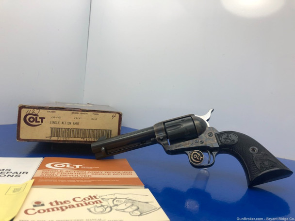 Colt Single Action Army .44-40 Win Blue 4 3/4" *GORGEOUS SAA REVOLVER!*