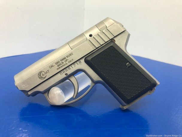 AMT Backup Small Frame .380/9mm Stainless 2 1/2"*GORGEOUS SEMI AUTO PISTOL*