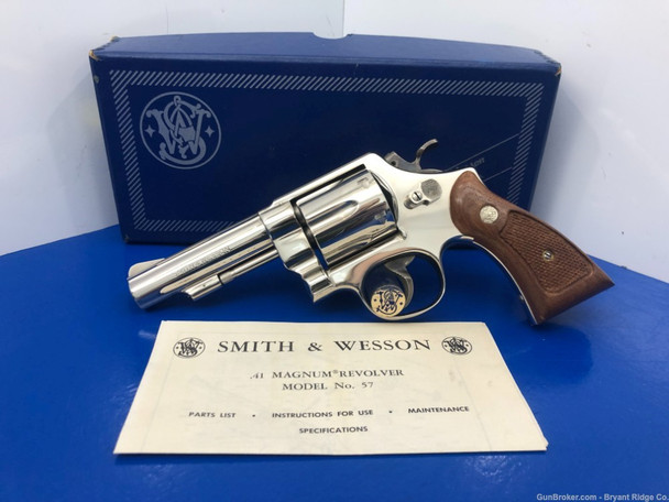 Smith Wesson 58 .41 Mag Nickel 4" *LIMITED MANUFACTURED MODEL!*