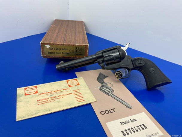 1962 Colt Frontier Scout SAA .22 LR 4.75" *STUNNING SINGLE ACTION ARMY*