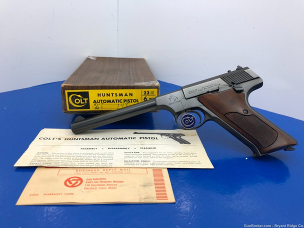 Colt Woodsman Huntsman .22 LR Blue 6" *BEAUTIFUL SEMI-AUTO PISTOL*