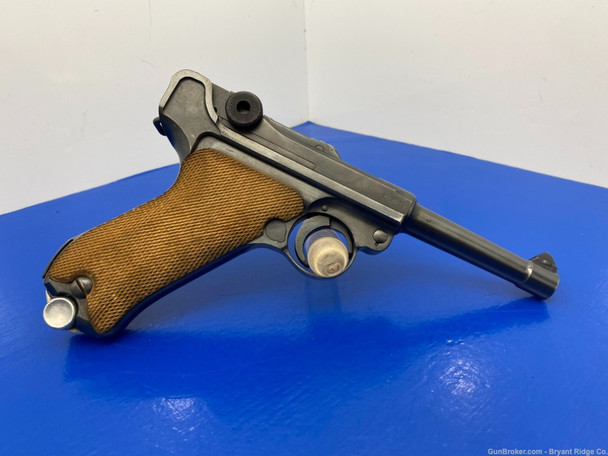 1942 Mauser P08 "BYF" 9mm Blue 4" *GERMAN MADE WWII NAZI STAMPED MODEL*