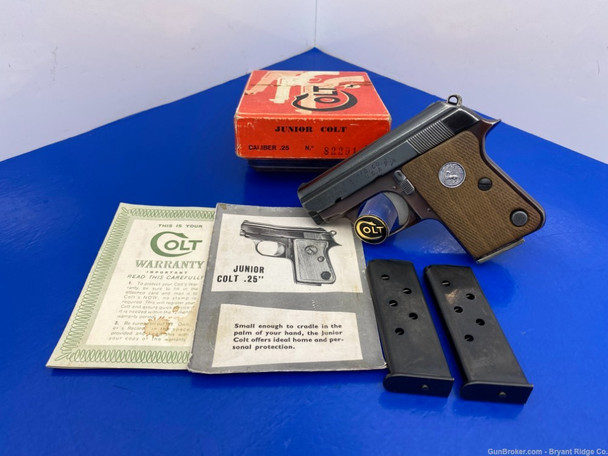 1971 Colt Automatic .25 Cal Blue 2 1/4" *LIMITED PRODUCTION MODEL*