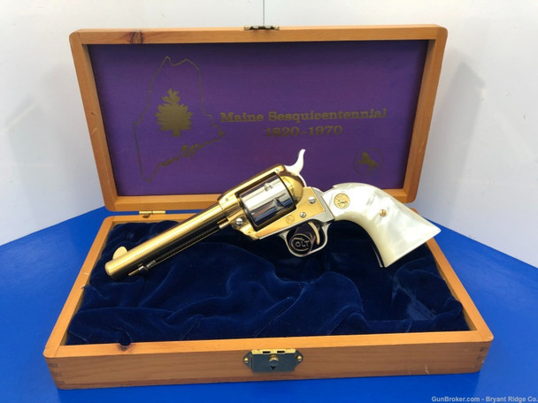 Colt Single Action Army .22LR Gold/Nickel *MAINE SESQUICENTENNIAL*