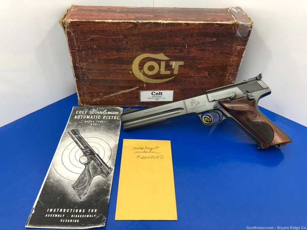 1967 Colt Woodsman Match Target .22 LR Blue 6" *2ND SERIES MODEL!*