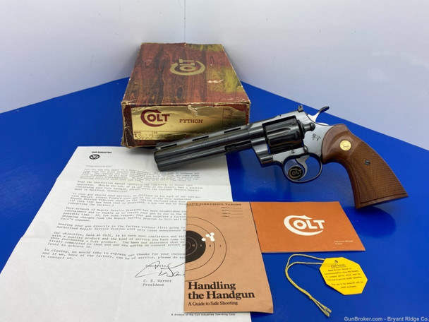 1978 Colt Python .357mag 6" *GORGEOUS ROYAL BLUE FINISH*
