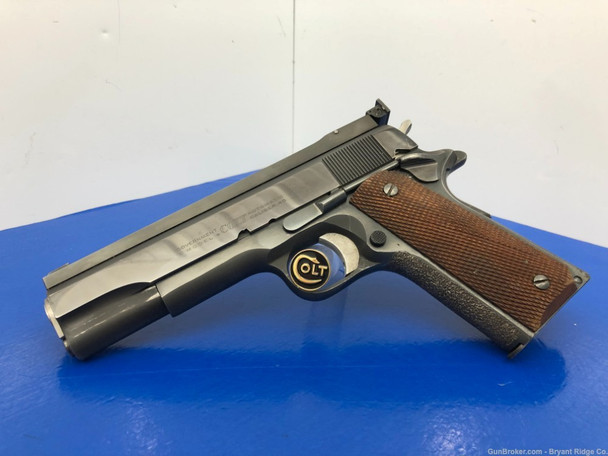 1969 Colt Government .45 ACP Blue 5" *RARE PRE-70 Series Example* 