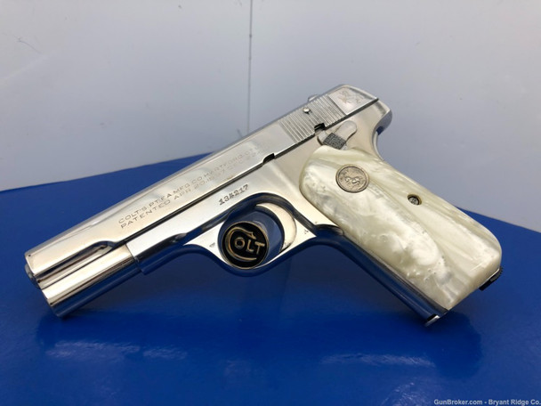 1942 Colt Automatic M1908 Type IV .380 Nickel 3 3/4" *LIMITED MANUFACTURE!*