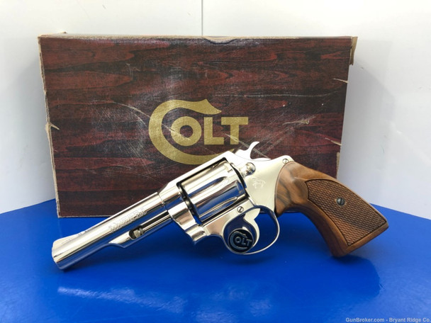 1977 Colt Viper .38 Spl Nickel 4" *HOLY GRAIL COLT!* Rare & Desirable Model