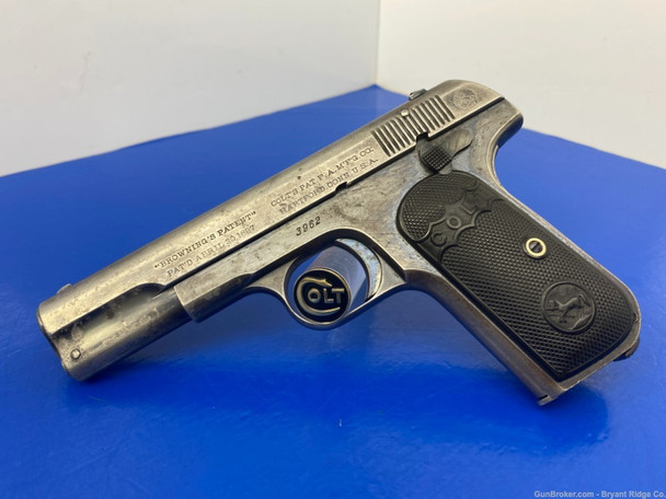 1903 Colt M1903 Pocket Hammerless .32 Acp Blue *RARE TYPE I 4" BARREL!* 