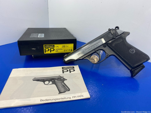 1974 Walther Model PP .22 LR Blue 3 7/8" *AWESOME SEMI-AUTO PISTOL*