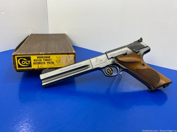 1968 Colt Woodsman Match Target .22 LR Blue 6" *GORGEOUS SEMI AUTO PISTOL*