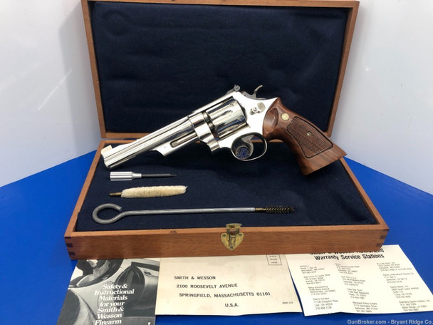 Smith Wesson 27-2 .357 Mag 6" *SCARCE & DESIRABLE NICKEL FINISHED MODEL*