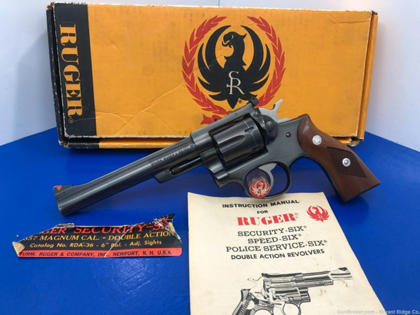 1982 Ruger Security Six .357 Mag Blue 6" *DOUBLE ACTION REVOLVER*