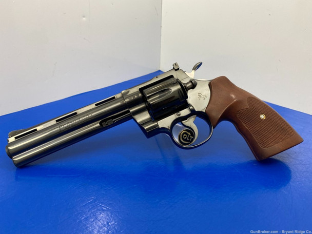 1972 Colt Python .357 Mag Royal Blue 6" *GORGEOUS COLT SNAKE*