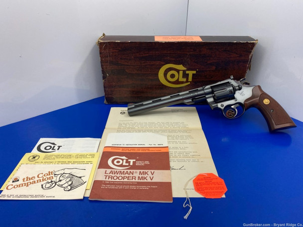1982 Colt Trooper MK V .357 Mag Blue 8" *GORGEOUS VERY RARE PRODUCTION*