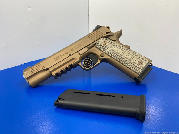 Colt Government M45A5 .45 ACP Desert Tan 5" *MARINE CORPS CUSTOM SHOP*