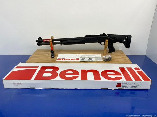 Benelli M4 Tactical 12 Ga Black 18.5" *PRISTINE ITALIAN MADE SHOTGUN*