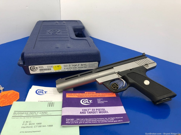 1998 Colt Target Model .22 Lr Stainless *LIMITED PRODUCTION EXAMPLE!*