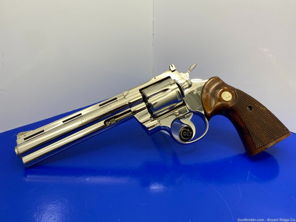 1968 Colt Python *RARE NICKEL MODEL* 6"