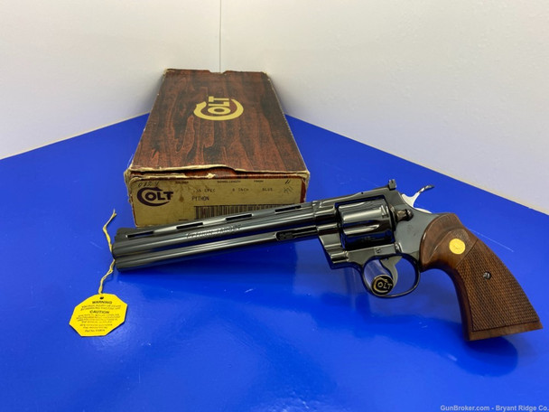 1980 Colt Python Target .38 Spl Blue 8" *RARE 1 OF 3,489 EVER MANUFACTURED*