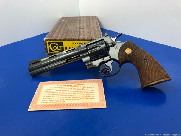 1959 Colt Python .357 Magnum 6" *PHENOMENALLY RARE 1st GENERATION PYTHON*