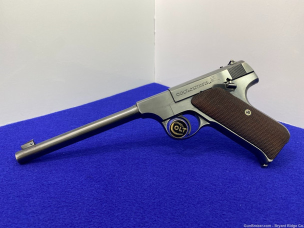 1926 Colt Automatic Pre-Woodsman 22 LR Blue 6 5/8" *EARLY PRODUCTION MODEL*
