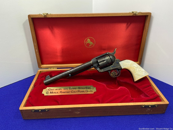 1978 Colt Single Action Army 7 3/8" *SEARS-STYLE "Cowboy" MASTER ENGRAVING*