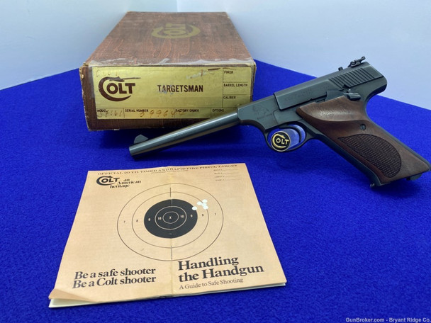 1976 Colt Targetsman .22 LR Blue 6" *LATE YEAR & LIMITED PRODUCTION MODEL!*