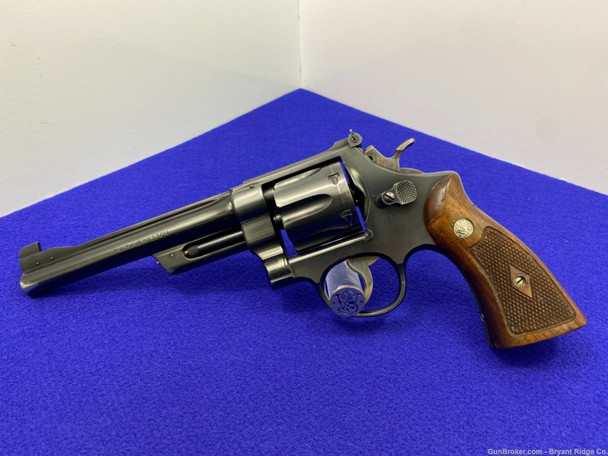 1953 Smith Wesson .38/44 Outdoorsman .38 SPL Blue 6.5" *PINNED BARREL*